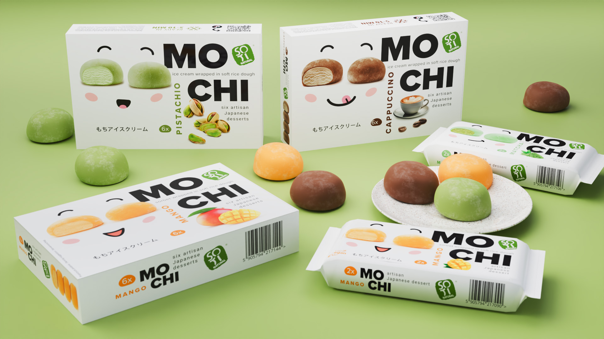 opakowania mochi